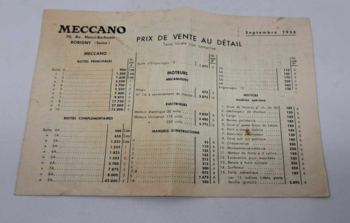Meccano prix vente - meccano,